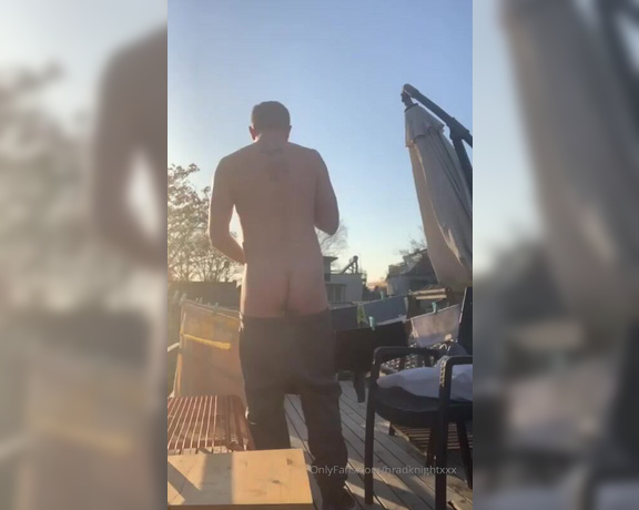 Brad Knight aka bradknightxxx - 02-23-2020 OnlyFans Video - Naked on the roof  Part 33