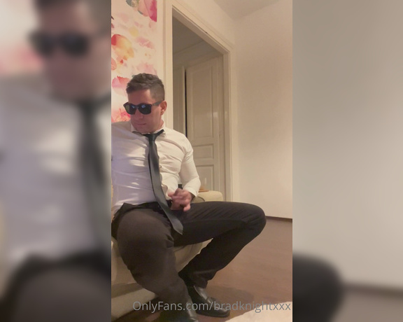 Brad Knight aka bradknightxxx - 11-26-2022 OnlyFans Video - Suited up and jerking for a lucky fan