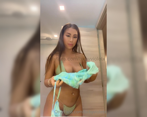 Bxbyvioletx aka bxbyvioletx - 04-14-2023 OnlyFans Video - My Thailand bikini try on haul Let me know if you like content like this