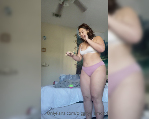 Diggity Diamond aka diggitydiamond - 09-24-2021 OnlyFans Video - Morning kendama in pink undies