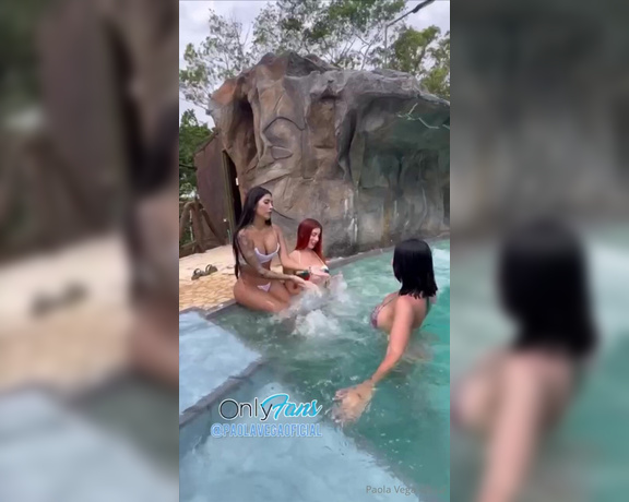 Paola Vega aka paolavegaoficial - 01-02-2024 OnlyFans Video - NEWRest day at the pool I end with a delicious threesome with my beautiful friends