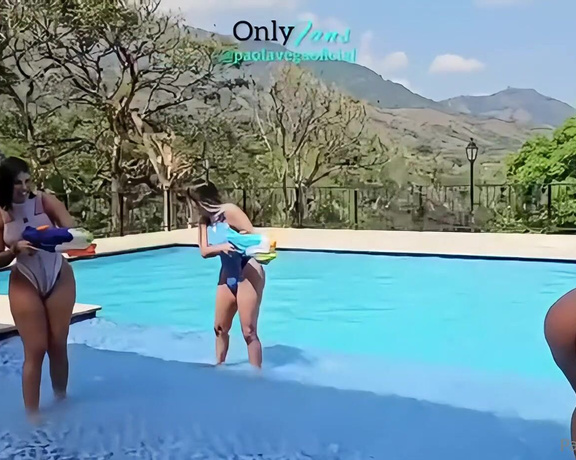 Paola Vega aka paolavegaoficial - 03-20-2024 OnlyFans Video - día de piscina con mis amigas kourtney love y Salome Gil