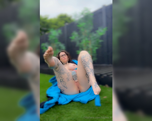 Hayley B aka hayley_b - 05-21-2024 OnlyFans Video - Morning Fckers, well the rain is cock blocking me lol