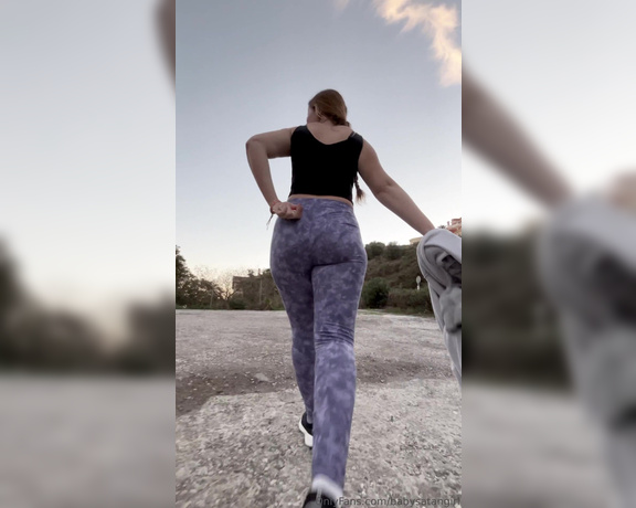 BabySatanGirl aka babysatangirl - 03-15-2024 OnlyFans Video - Do you think the leggings squeeze my ass