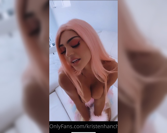 Kristenhancher - Dirty dirtyPink hair and this sexy little pink outfitcaressing my boobie vD (08.05.2020)