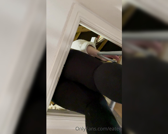 Eatee aka eatee - 04-05-2021 OnlyFans Video - They need to make EATEE sized loft hatches _ this one is way too small Or