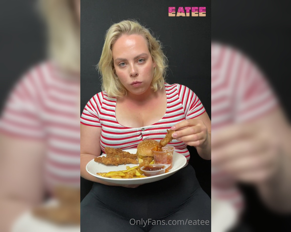 Eatee aka eatee - 06-07-2022 OnlyFans Video - HERE WE GO  I guess this is more of an eating video than a stuffing