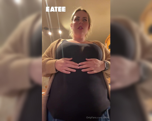 Eatee aka eatee - 06-13-2024 OnlyFans Video - I am STUFFED right now