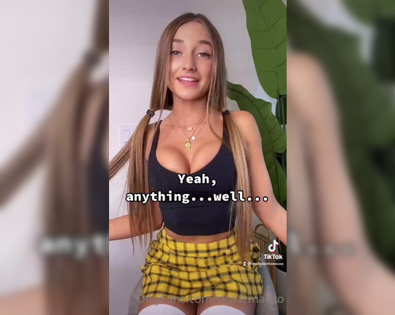 Skylarmaexo aka skylarmaexo - 05-28-2021 OnlyFans Video - Should I make a naked tik tok on here comment below if you think I should