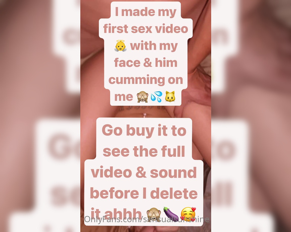 Sunshine999 aka sensualsunshine - 08-07-2023 OnlyFans Video - 1st ever SEX VIDEO w my FACE  I made my first ever sex vid