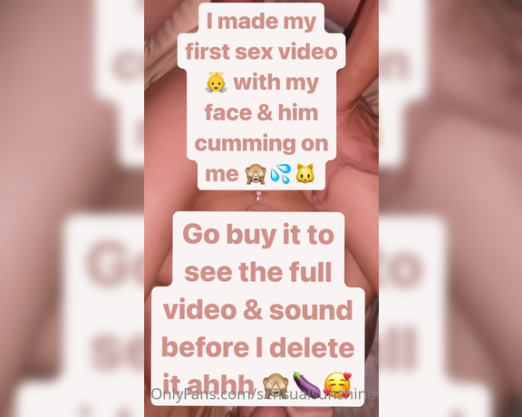 Sunshine999 aka sensualsunshine - 08-07-2023 OnlyFans Video - 1st ever SEX VIDEO w my FACE  I made my first ever sex vid