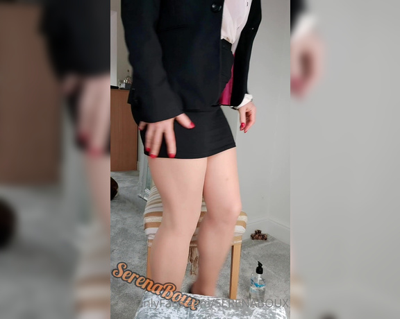 Serena Boux aka serenaboux - 10-29-2022 OnlyFans Video - HORNY SECRETARY cumming in pantyhose I took a break from the office as I was so