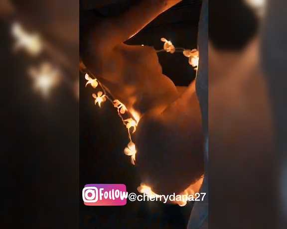 Cherrydana aka cherrydana27 - 08-15-2017 OnlyFans Video - Because a naked girl rolling around wearing lights is HOT  Did you like what i