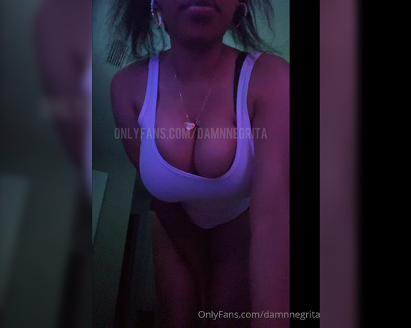 DamnNegrita aka damnnegrita - 09-17-2024 OnlyFans Video - Flashing my landing strip