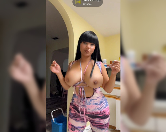 Candy Kane aka queencandykane - 05-21-2024 OnlyFans Video - I thought you would love my boobs in and outta this outfit