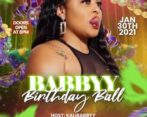 Kalibabbyy aka kalibabbyy - 01-05-2021 OnlyFans Video - Come out and support or just purchase tickets when they go on sell tomorrow