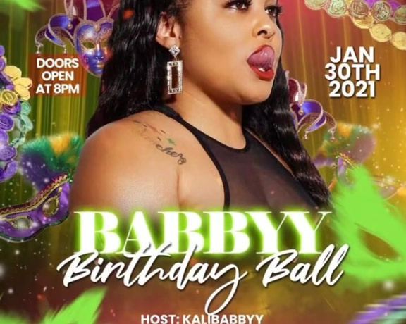 Kalibabbyy aka kalibabbyy - 01-05-2021 OnlyFans Video - Come out and support or just purchase tickets when they go on sell tomorrow