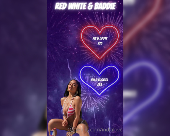 India Love aka indialove - 07-04-2022 OnlyFans Video - red white n bad biitch u want some red white n booty or red white n