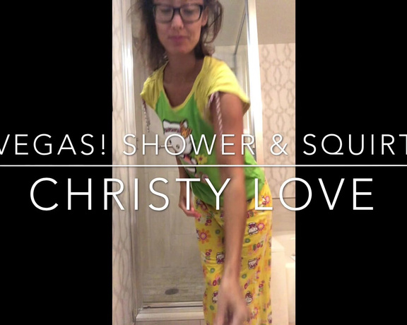 Christy Love aka clca69 - 07-17-2018 OnlyFans Video - In my Vegas hotel, taking a sensual shower, rubbing and caressing my wet body thinking of