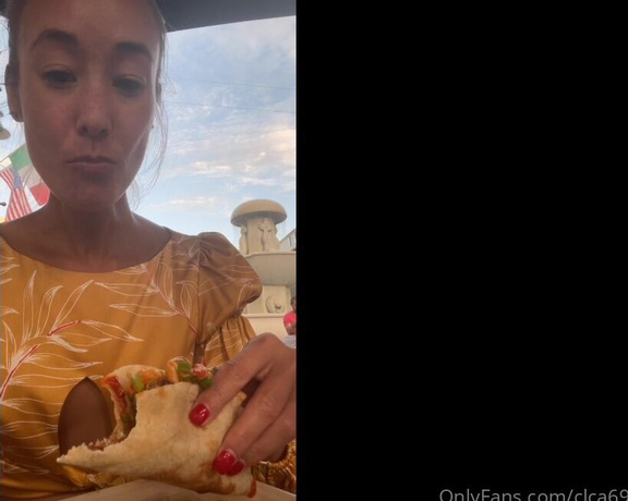 Christy Love aka clca69 - 07-28-2021 OnlyFans Video - Eating tacos