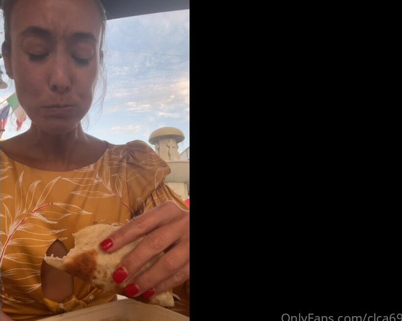 Christy Love aka clca69 - 07-28-2021 OnlyFans Video - Eating tacos