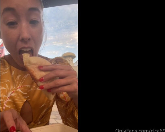 Christy Love aka clca69 - 07-28-2021 OnlyFans Video - Eating tacos