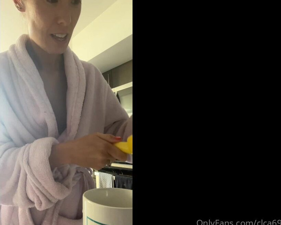 Christy Love aka clca69 - 11-23-2021 OnlyFans Video - Behind the scenes of Christy Love What I drink every morning when I wake up