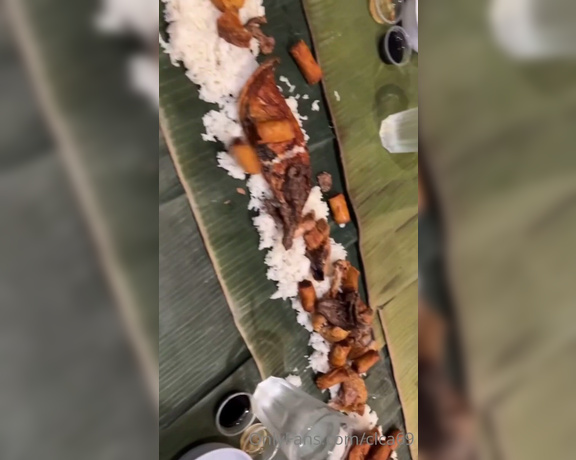 Christy Love aka clca69 - 02-22-2022 OnlyFans Video - Omg My favorite Filipino style dish _ Kamayan Where you eat with your hands I went