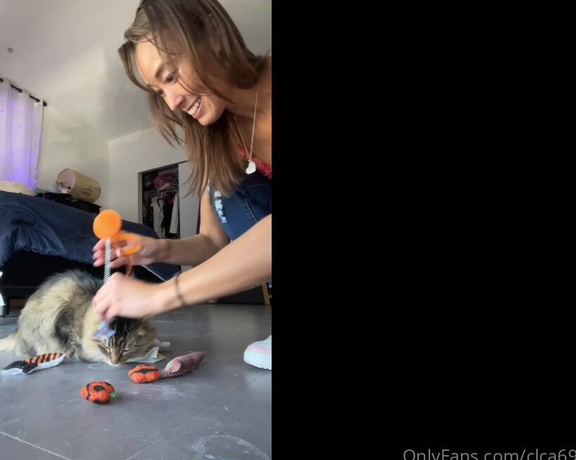 Christy Love aka clca69 - 10-14-2022 OnlyFans Video - Toy time for the little cats Love seeing them so happy with their new toys every