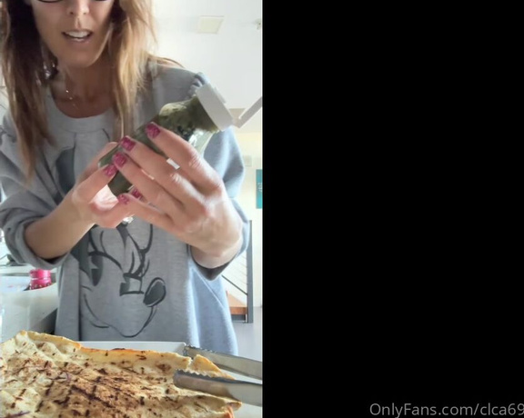 Christy Love aka clca69 - 09-19-2023 OnlyFans Video - Cooking with Christy Vegan pizza