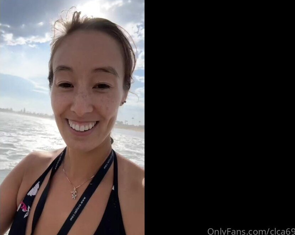 Christy Love aka clca69 - 09-24-2023 OnlyFans Video - Beach day with Tofu