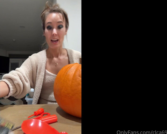 Christy Love aka clca69 - 10-31-2024 OnlyFans Video - Happy Halloween  Did you carve your pumpkin this year