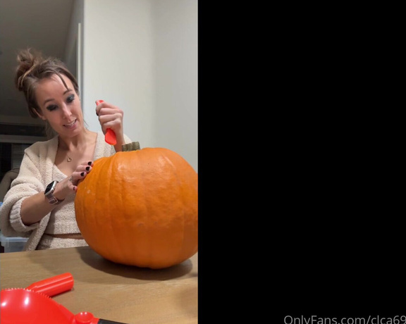 Christy Love aka clca69 - 10-31-2024 OnlyFans Video - Happy Halloween  Did you carve your pumpkin this year