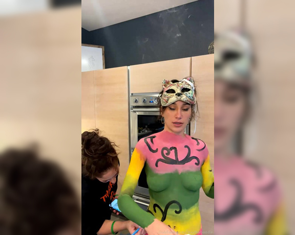 Baddie Lex aka lexythebaddie - 10-26-2021 OnlyFans Video - Body paint