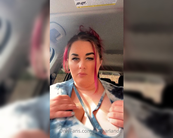 Ashley Garland aka ashgarlandd - 09-14-2021 OnlyFans Video - Some car fun boobies