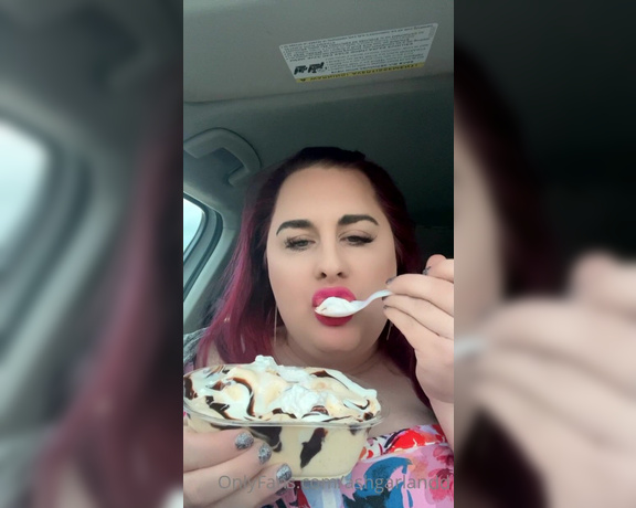 Ashley Garland aka ashgarlandd - 03-23-2022 OnlyFans Video - I love hot fudge sundaes