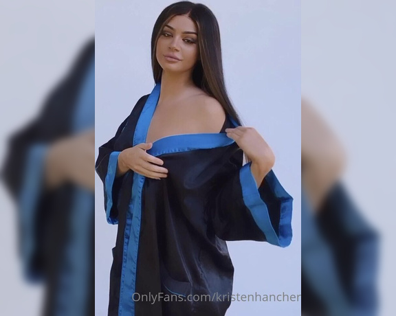Kristenhancher - Whole strip tease from a silk robe, getting playful flirty and naked aS (01.06.2020)