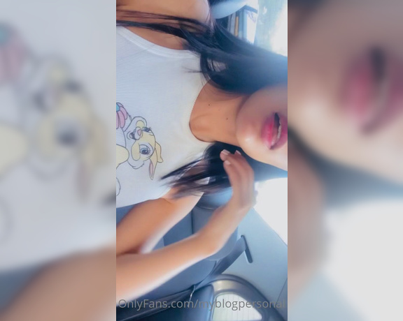 MyBlogPersonal aka myblogpersonal - 08-10-2022 OnlyFans Video - Me grabé en un viaje de UBER