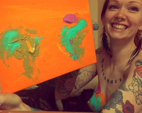 GoAskAlex aka goaskalex - 05-17-2022 OnlyFans Video - My first live painting show  I used to call them boob ross