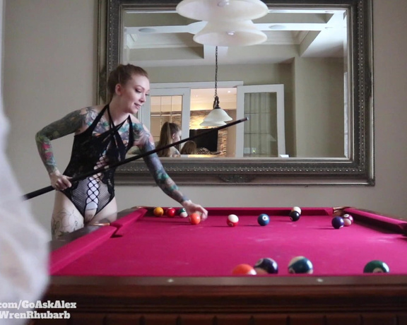 GoAskAlex aka goaskalex - 05-10-2022 OnlyFans Video - ʙʟᴏᴏᴘᴇʀꜱ from my video with wrenrhubarb   Can you tell we arent professional pool players