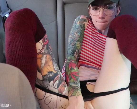 GoAskAlex aka goaskalex - 05-23-2020 OnlyFans Video - This hot lesbian hitchhiker puts on a sneaky show while the unsuspecting driver and passenger are