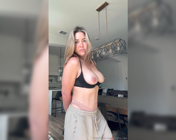 Claire Rae aka claire_rae - 03-30-2024 OnlyFans Video - A typical day of cleaning house and getting naked for you