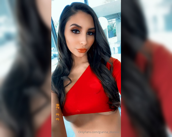 Gianna Dior aka giannadior - 04-25-2020 OnlyFans Video - Reds one of my favorite colors to wear