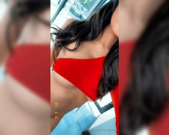 Gianna Dior aka giannadior - 04-25-2020 OnlyFans Video - Reds one of my favorite colors to wear