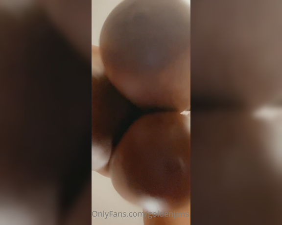 GoldenJans aka goldenjans - 07-30-2022 OnlyFans Video - Can I dangle them in your face like this or you like when I suck them