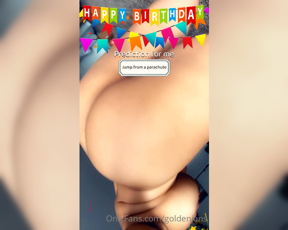 GoldenJans aka goldenjans - 04-15-2023 OnlyFans Video - One time for the birthday chick_dazi