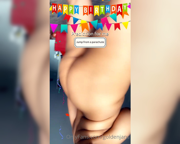 GoldenJans aka goldenjans - 04-15-2023 OnlyFans Video - One time for the birthday chick_dazi