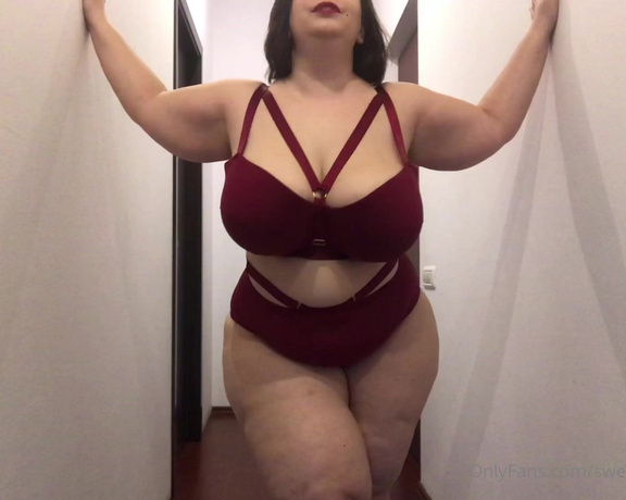 SweetheartMia aka sweetheartmiabbw - 01-14-2021 OnlyFans Video - Modeling outfits and pussy play