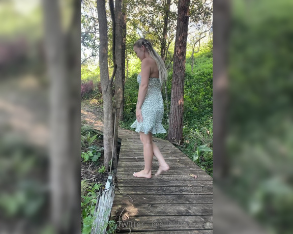 Elle Knox aka elleknox - 08-17-2023 OnlyFans Video - I was so naughty today I went for a walk amp stopped at this bridge for