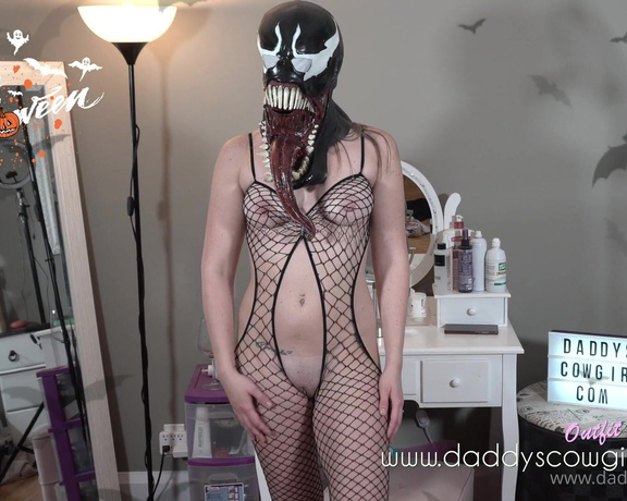 Dallas Stone aka daddyscowgirl - 10-29-2024 OnlyFans Video - Would you fuck me in this venom costume I love halloween and getting slutty for you